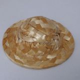 Mini slaměný klobouček, průměr 5,5 cm