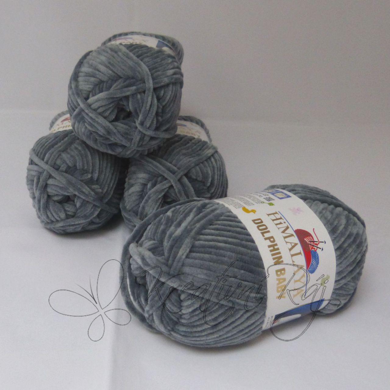 Pletací příze Dolphin Baby (80369) - myší šedá