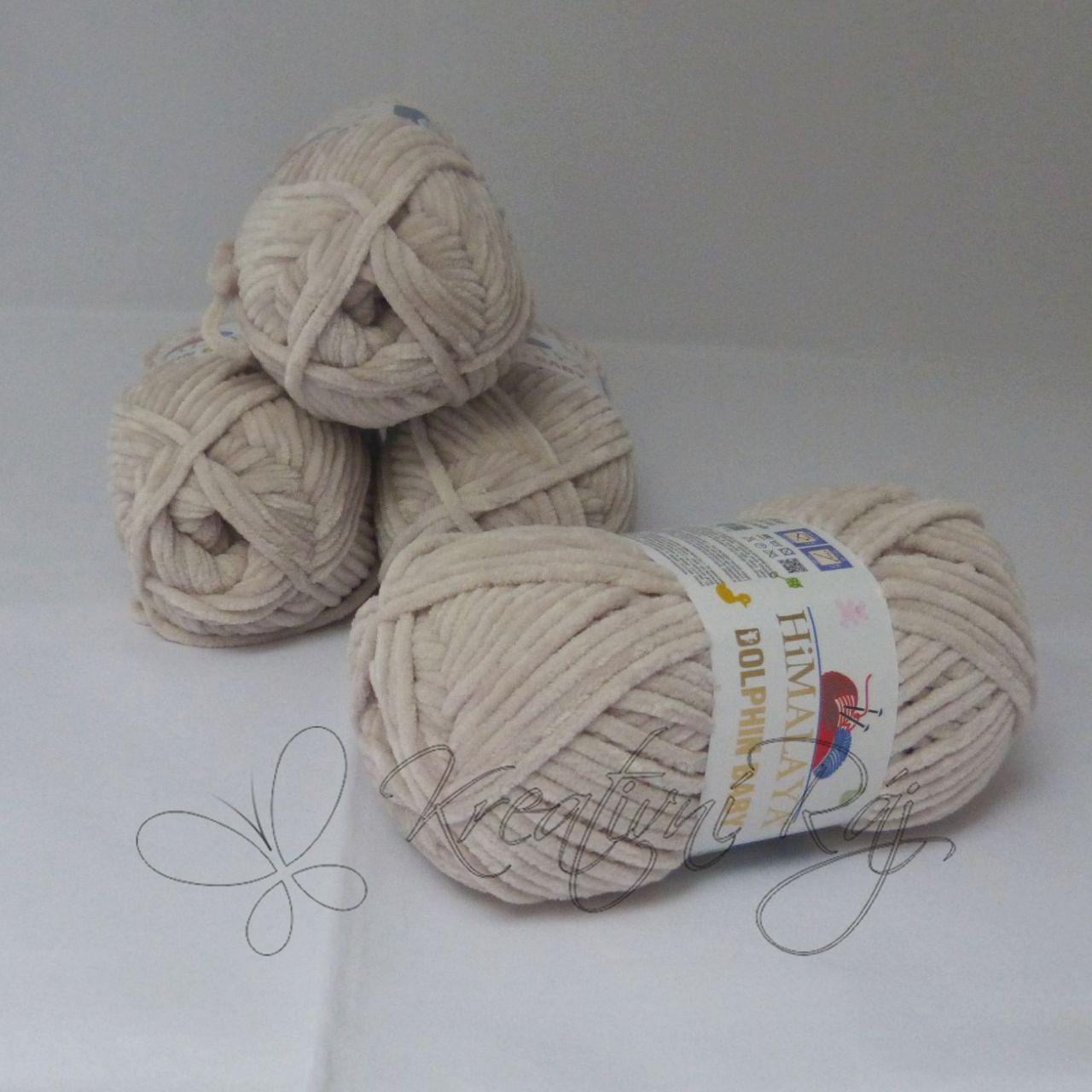 Pletací příze Dolphin Baby (80342) - slonová kost