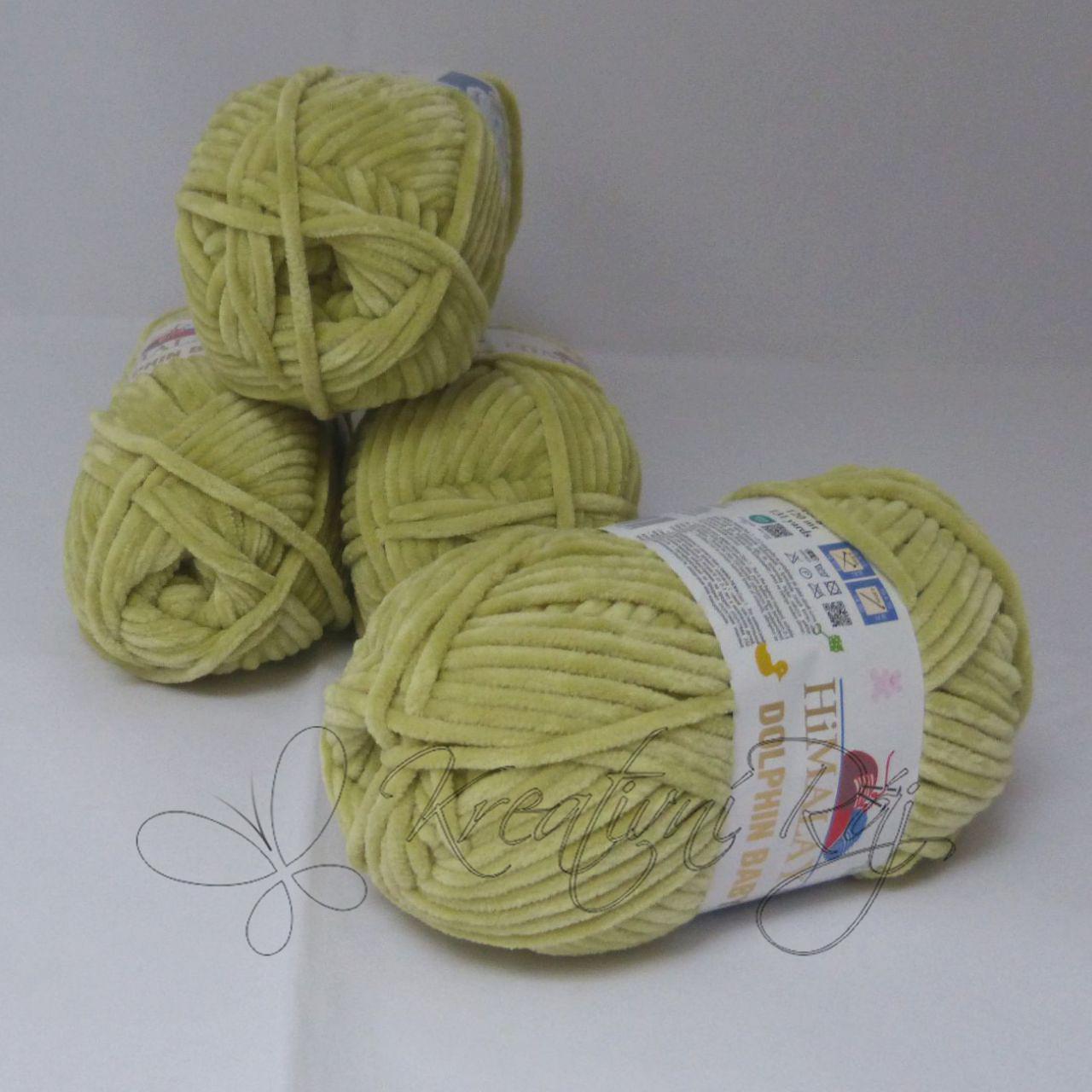 Pletací příze Dolphin Baby (80359) - světlá jarní zelená