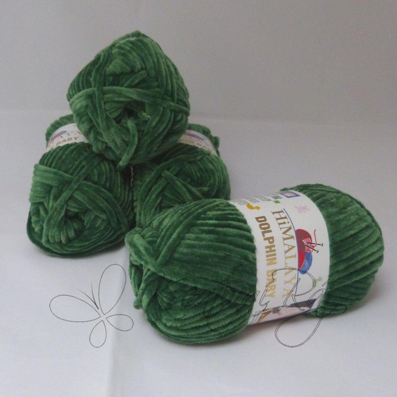 Pletací příze Dolphin Baby (80360) - smrková