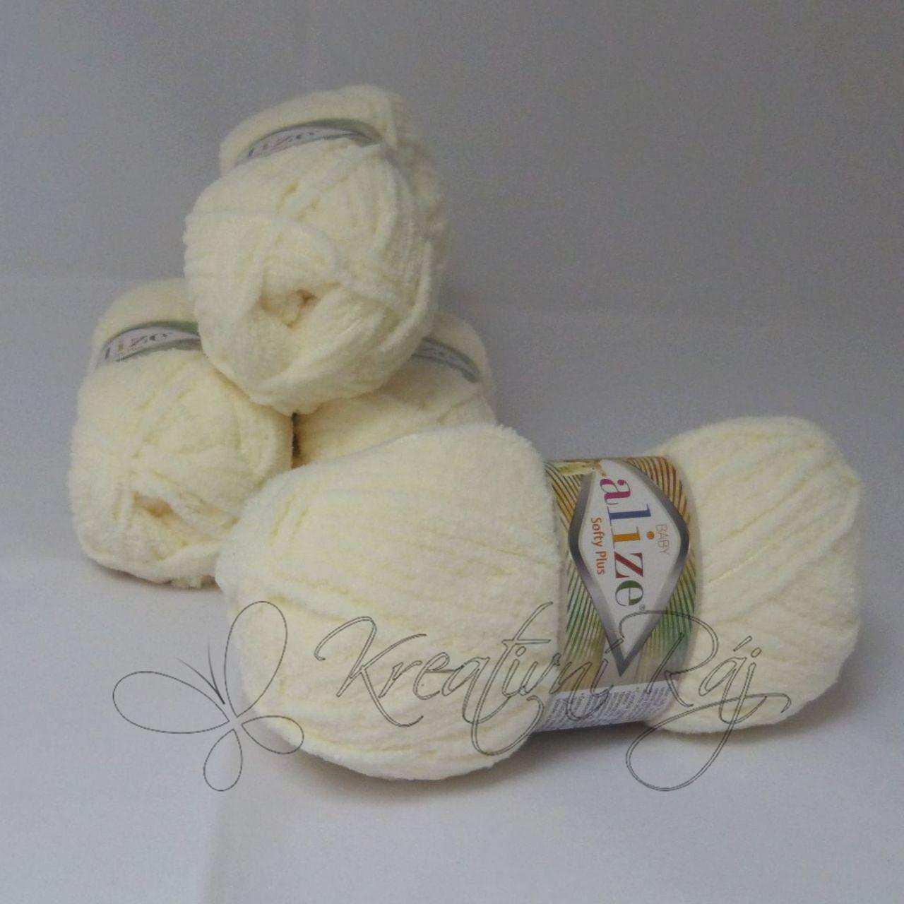 Pletací příze Softy Plus (62) - přírodní bílá