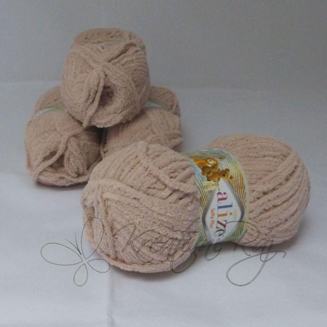 Pletací příze Softy Plus (406) - šedo-růžová