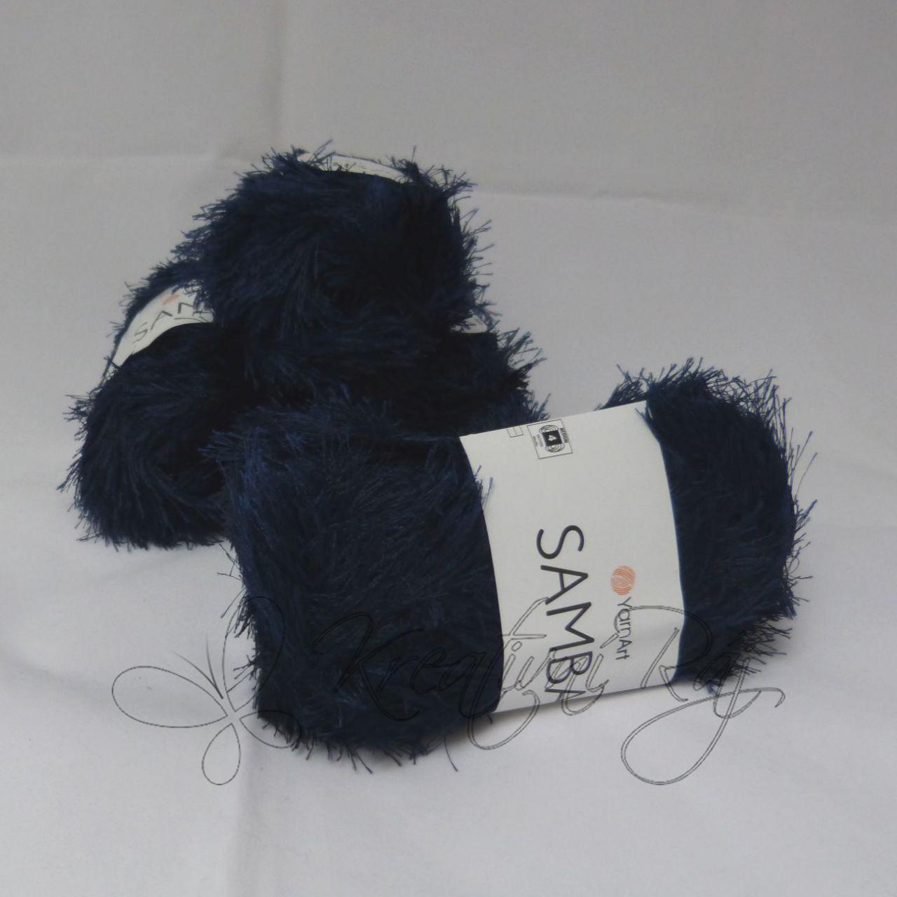 Pletací příze Samba (03) - tmavě modrá