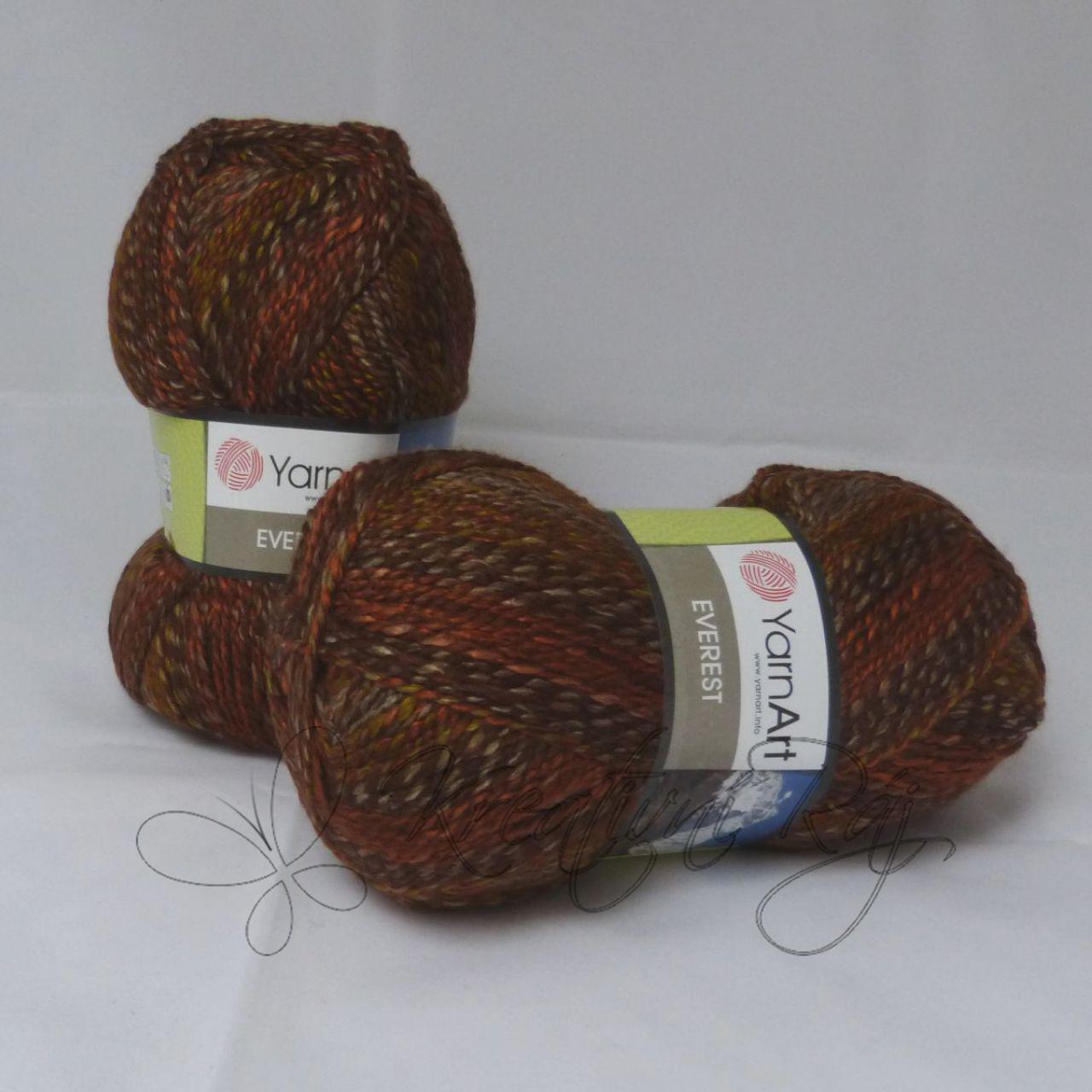 Pletací příze Everest (7053) - skořicový melír