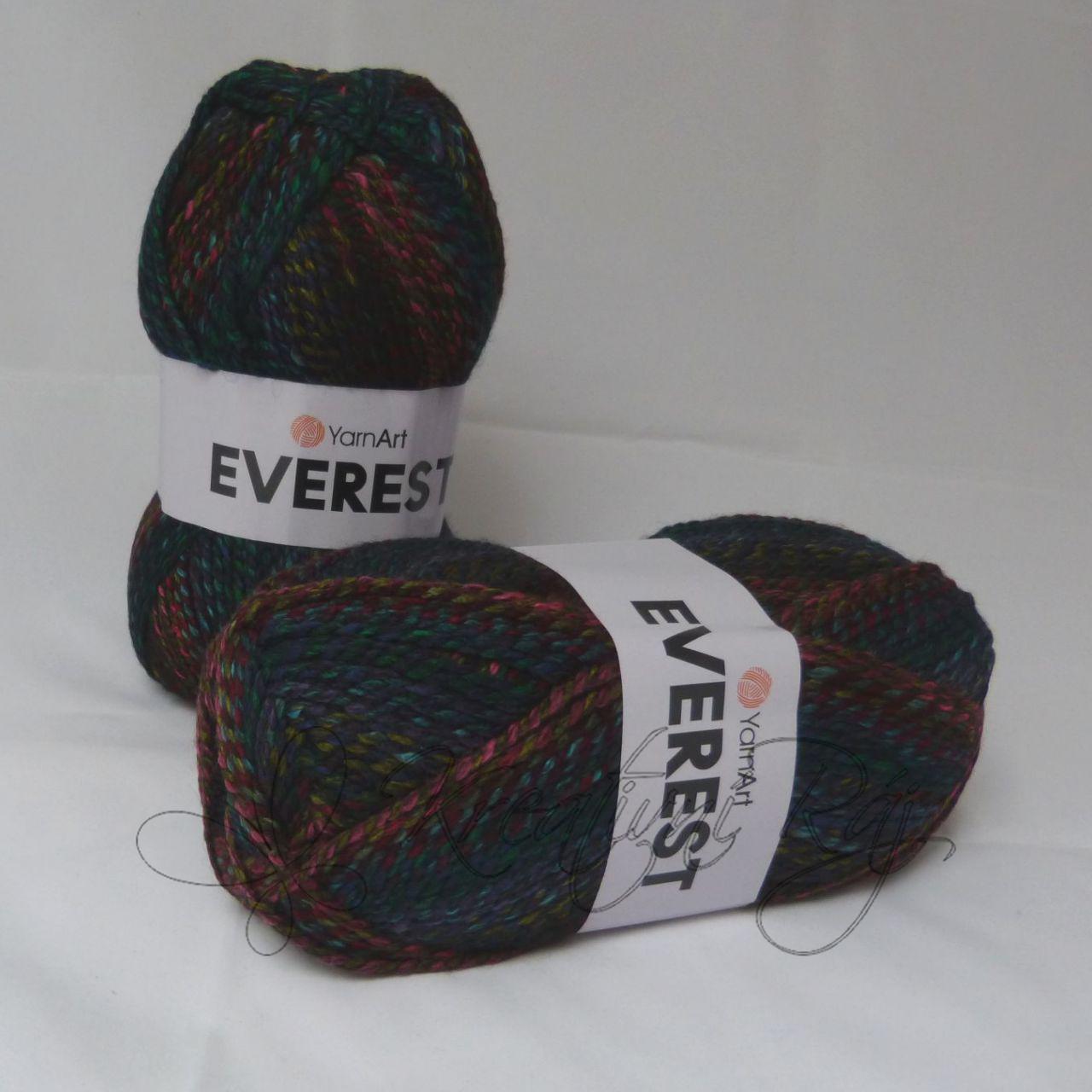 Pletací příze Everest (7037) - tmavý melír