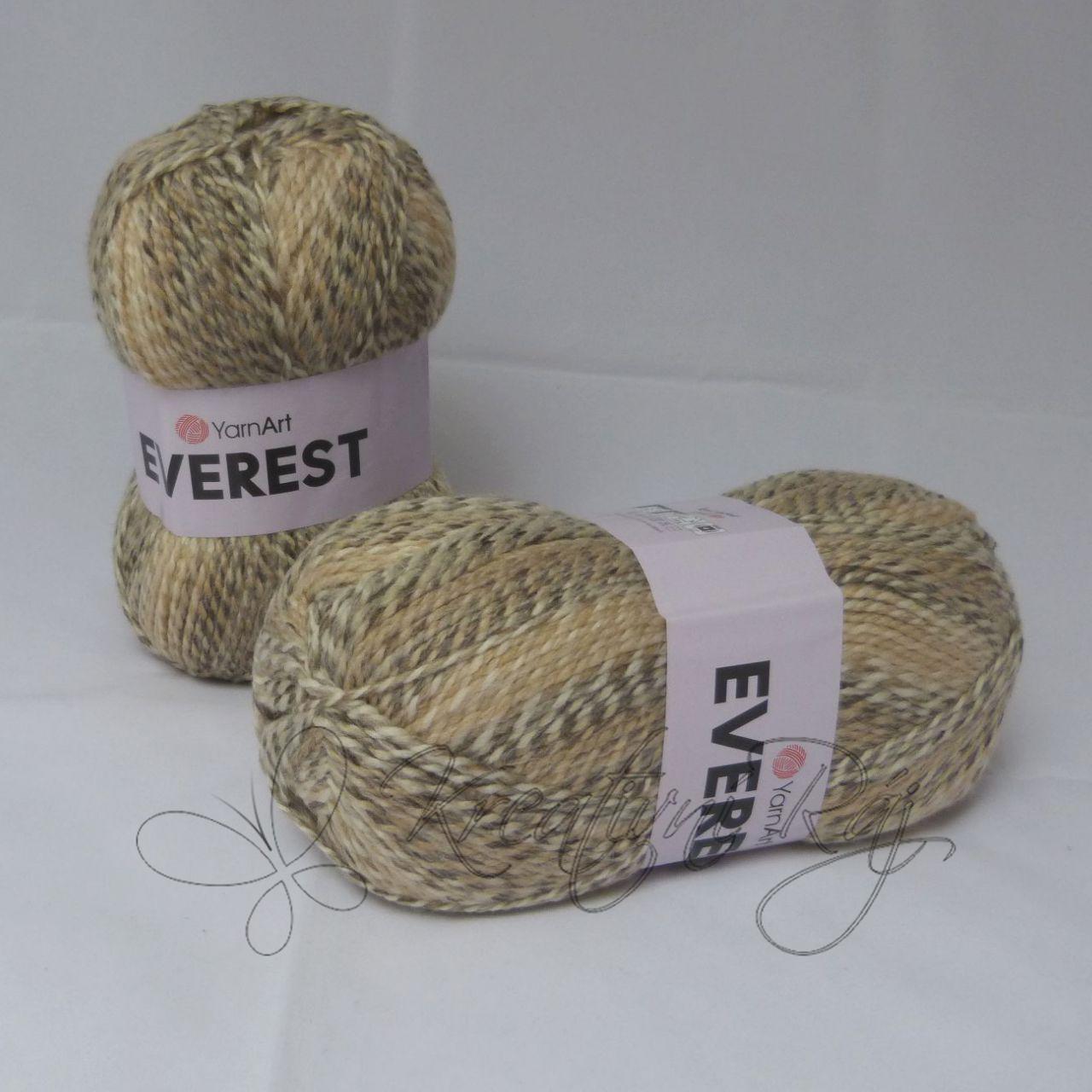 Pletací příze Everest (7024) - béžový melír