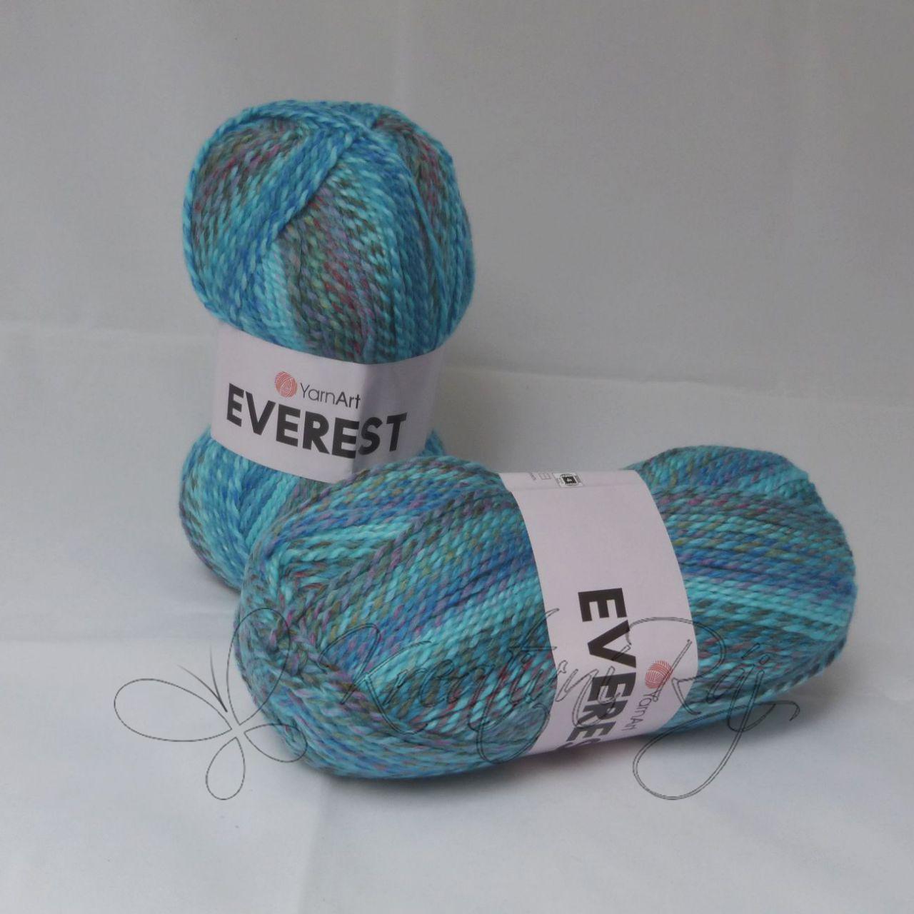 Pletací příze Everest (7048) - aqua melír