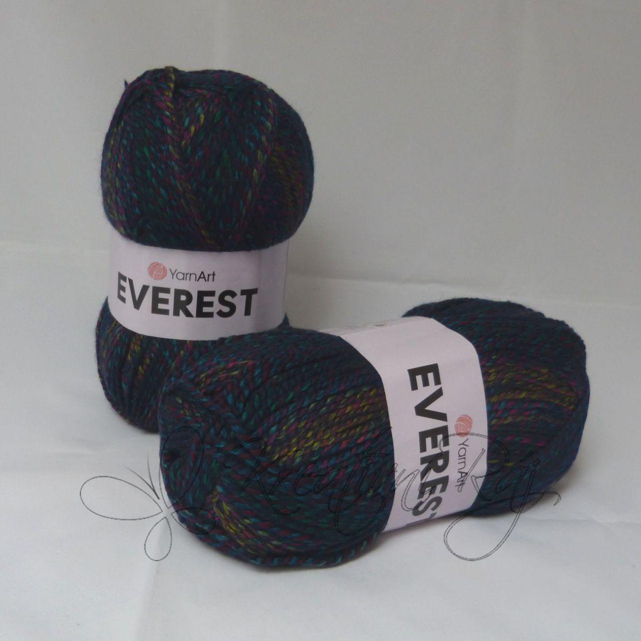 Pletací příze Everest (7045) - tmavý barevný melír
