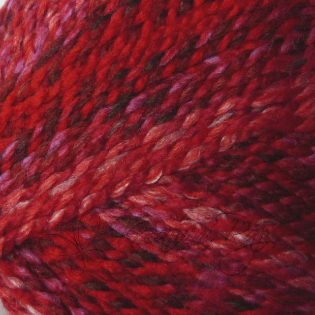 Pletací příze Everest (7036) - červeno-vínový melír