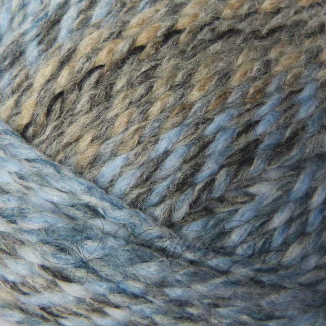 Pletací příze Everest (7030) - šedo-modrý melír