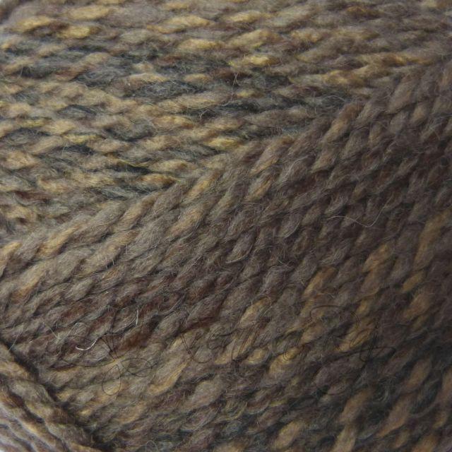 Pletací příze Everest (7028) - hnědý melír