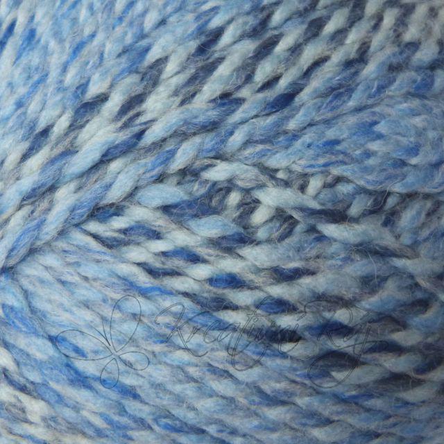 Pletací příze Everest (7021) - blankytně modrý melír