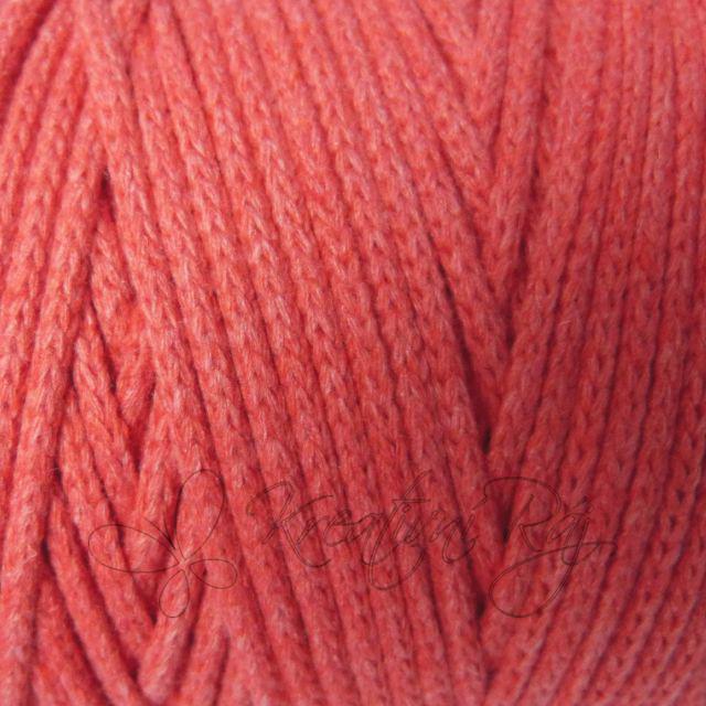 Pletací příze Cordy macrame (8006) - tmavá korálová