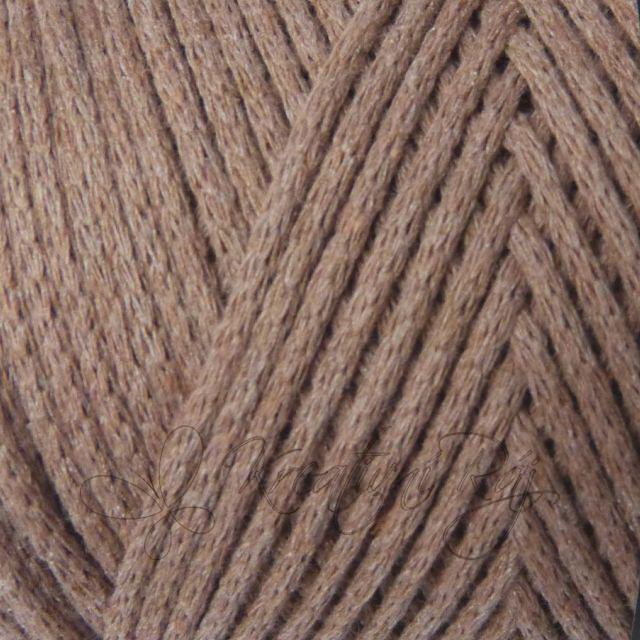 Pletací příze Cordy macrame (8224) - hnědá