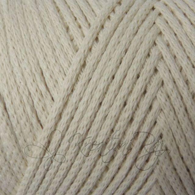 Pletací příze Cordy macrame (8173) - smetanová